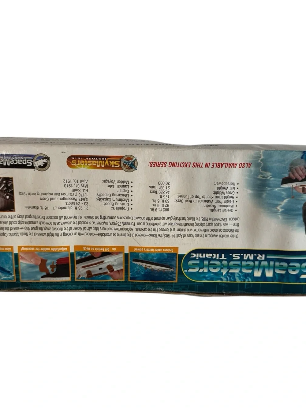 Vintage Seamasters R.M.S Titanic rare Battery Operated Ship Toy New Damaged Box